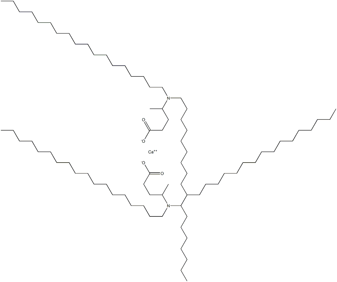 Bis[4-(dioctadecylamino)valeric acid]calcium salt Struktur