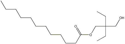 Dodecanoic acid 2-ethyl-2-(hydroxymethyl)butyl ester Struktur