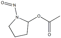 Acetic acid 1-nitroso-2-pyrrolidinyl ester Struktur