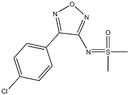 N-[4-(4-Chlorophenyl)furazan-3-yl]-S,S-dimethylsulfoximide Struktur