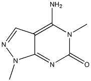 4-Amino-1,5-dimethyl-1H-pyrazolo[3,4-d]pyrimidin-6(5H)-one Struktur