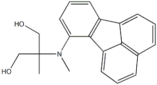 2-[(Fluoranthen-7-yl)methylamino]-2-methyl-1,3-propanediol Struktur