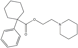 1-Phenylcyclohexanecarboxylic acid 2-piperidinoethyl ester Struktur