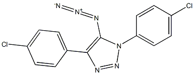 5-Azido-1,4-bis(4-chlorophenyl)-1H-1,2,3-triazole Struktur