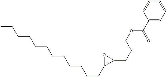 Benzoic acid 4,5-epoxyheptadecan-1-yl ester Struktur