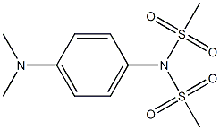 N,N-Dimethyl-N',N'-bis(methylsulfonyl)-1,4-phenylenediamine Struktur