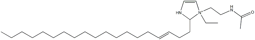 1-[2-(Acetylamino)ethyl]-1-ethyl-2-(3-nonadecenyl)-4-imidazoline-1-ium Struktur