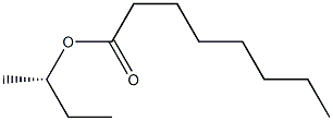 (+)-Octanoic acid (S)-sec-butyl ester Struktur