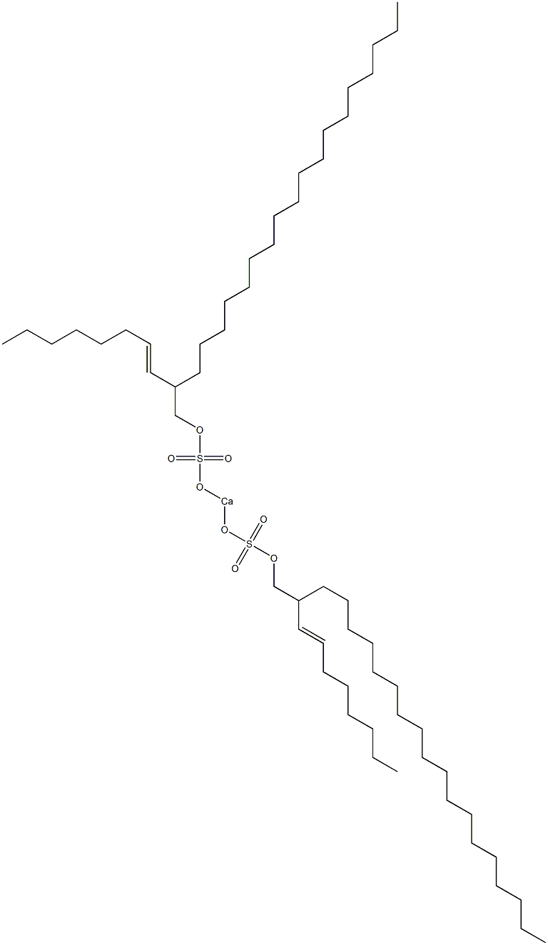 Bis[2-(1-octenyl)icosyloxysulfonyloxy]calcium Struktur