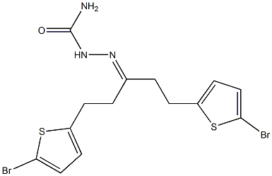 5-Bromo-2-thienylethyl ketone semicarbazone Struktur