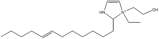 2-(7-Dodecenyl)-1-ethyl-1-(2-hydroxyethyl)-4-imidazoline-1-ium Struktur