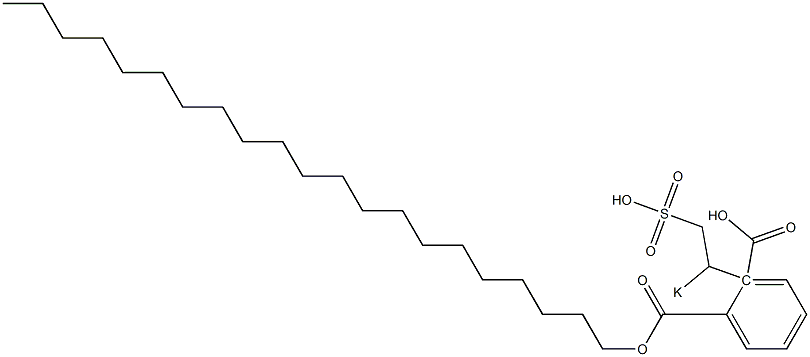 Phthalic acid 1-henicosyl 2-(1-potassiosulfoethyl) ester Struktur