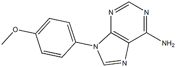 9-(4-Methoxyphenyl)-9H-purine-6-amine Struktur