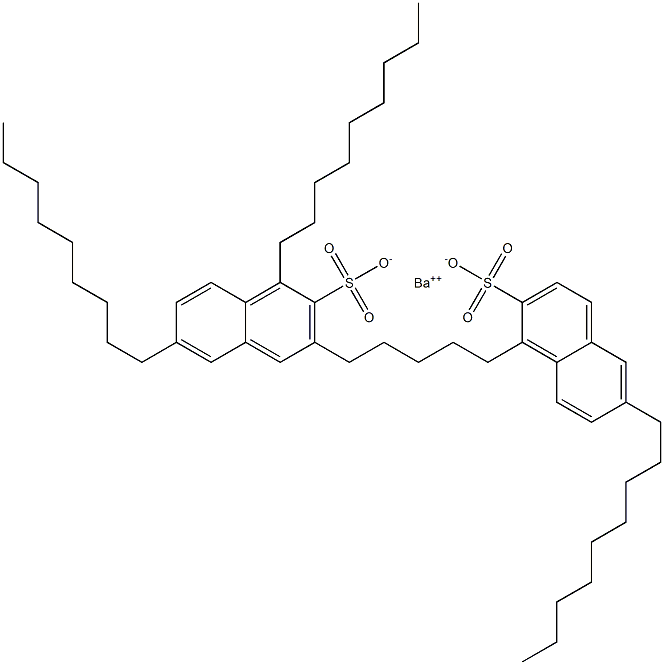 Bis(1,6-dinonyl-2-naphthalenesulfonic acid)barium salt Struktur