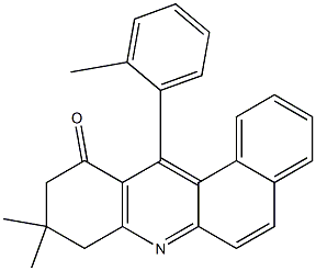 8,9-Dihydro-9,9-dimethyl-12-(2-methylphenyl)benz[a]acridin-11(10H)-one Struktur