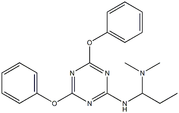 2,4-Diphenoxy-6-[[1-(dimethylamino)propyl]amino]-1,3,5-triazine Struktur