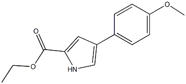 4-(4-Methoxyphenyl)-1H-pyrrole-2-carboxylic acid ethyl ester Struktur