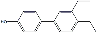 4-(3,4-Diethylphenyl)phenol Struktur