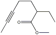 6-Octyne-3-carboxylic acid methyl ester Struktur