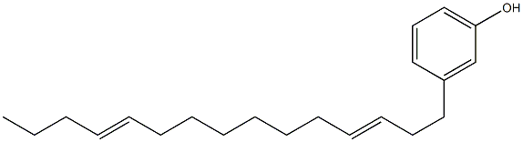 3-(3,11-Pentadecadienyl)phenol Struktur