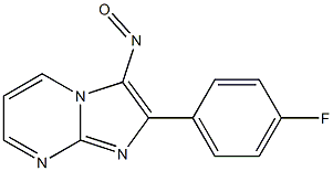 2-(4-Fluorophenyl)-3-nitrosoimidazo[1,2-a]pyrimidine Struktur