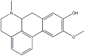 5,6,6a,7-Tetrahydro-6-methyl-10-methoxy-4H-dibenzo[de,g]quinolin-9-ol Struktur