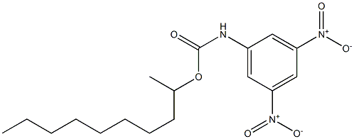 N-(3,5-Dinitrophenyl)carbamic acid (1-methylnonyl) ester Struktur