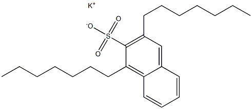 1,3-Diheptyl-2-naphthalenesulfonic acid potassium salt Struktur