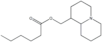 Octahydro-2H-quinolizine-1-methanol hexanoate Struktur