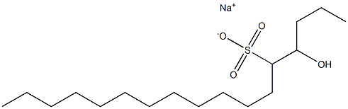 4-Hydroxyheptadecane-5-sulfonic acid sodium salt Struktur