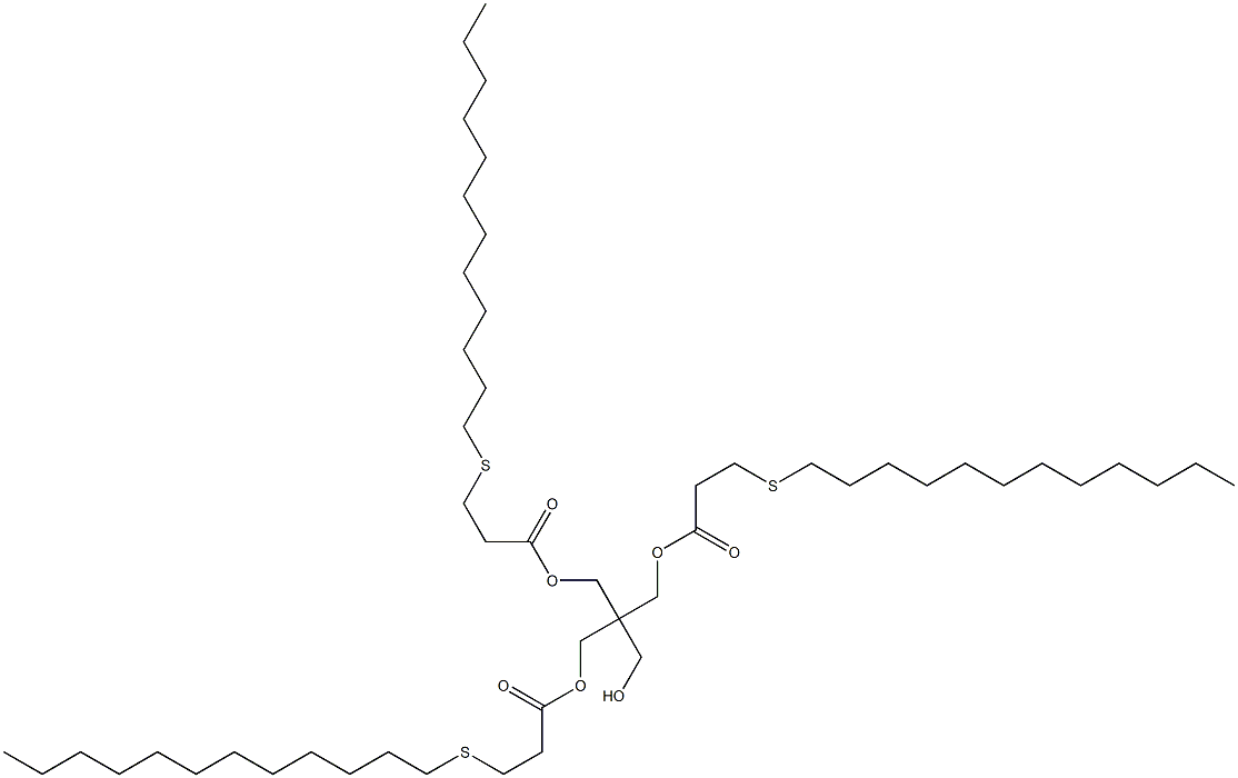 3-[3-(Dodecylthio)propionyloxy]-2,2-bis[[3-(dodecylthio)propionyloxy]methyl]-1-propanol Struktur