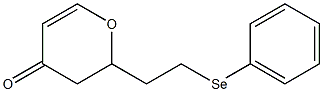 2-[2-(Phenylseleno)ethyl]-2,3-dihydro-4H-pyran-4-one Struktur