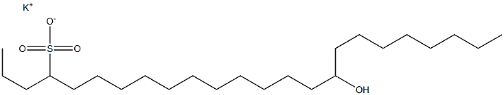 16-Hydroxytetracosane-4-sulfonic acid potassium salt Struktur