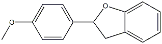 2-(4-Methoxyphenyl)-2,3-dihydrobenzofuran Struktur