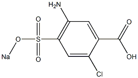 5-Amino-2-chloro-4-(sodiosulfo)benzoic acid Struktur