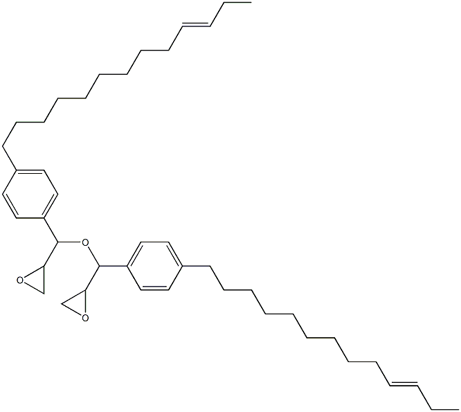 4-(10-Tridecenyl)phenylglycidyl ether Struktur