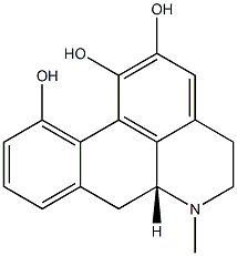 (6aR)-5,6,6a,7-Tetrahydro-6-methyl-4H-dibenzo[de,g]quinoline-1,2,11-triol Struktur