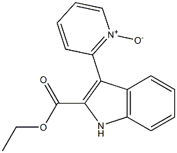 3-[(Pyridine-1-oxide)-2-yl]-1H-indole-2-carboxylic acid ethyl ester Struktur