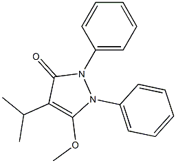 1,2-Diphenyl-4-isopropyl-3-methoxy-3-pyrazolin-5-one Struktur