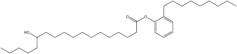 13-Hydroxystearic acid 2-nonylphenyl ester Struktur