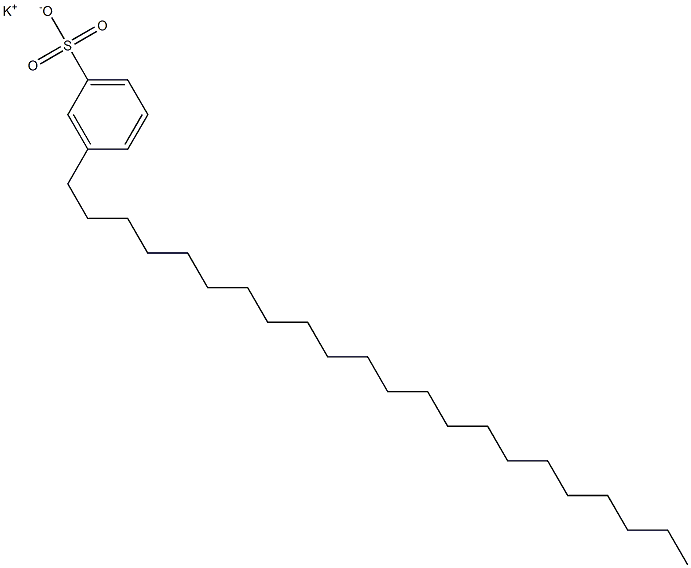 3-Docosylbenzenesulfonic acid potassium salt Struktur