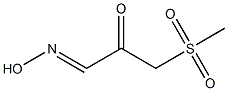 1-Hydroxyimino-3-methylsulfonylacetone Struktur