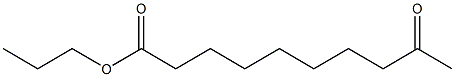 9-Ketocapric acid propyl ester Struktur