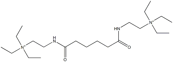 N,N'-[Adipoylbis(imino-2,1-ethanediyl)]bis(N,N-diethylethanaminium) Struktur