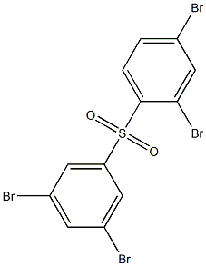 2,4-Dibromophenyl 3,5-dibromophenyl sulfone Struktur