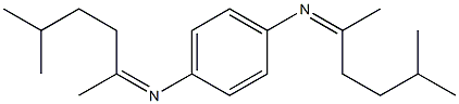 N,N'-1,4-Phenylenebis(5-methylhexane-2-imine) Struktur