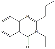 2-Propyl-3-ethylquinazolin-4(3H)-one Struktur