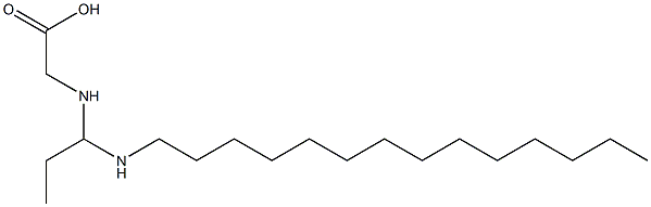 N-[1-(Tetradecylamino)propyl]aminoacetic acid Struktur