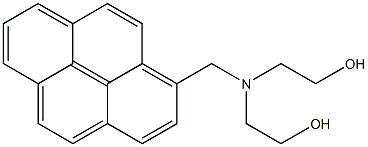 2,2'-[(1-Pyrenylmethyl)imino]bisethanol Struktur