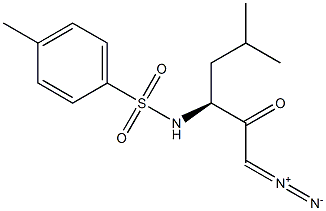 N-[(S)-1-(Diazoacetyl)-3-methylbutyl]-4-methylbenzenesulfonamide Struktur